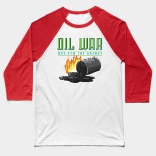 Pixel Oil War Art Baseball T-Shirt